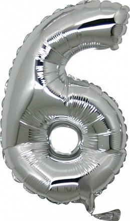 altı rakam Numara gri gümüş folyo İthal kaliteli 14 inc 38 cm folyo balon