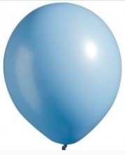 Baskısız Açık mavi balon 12 inc balon