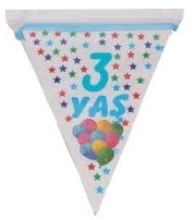 3 yaş mavi flama erkek parti malzemesi
