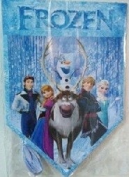 frozen iyiki doğdun flama karlar kraliçesi kız parti malzemesi