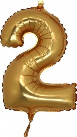 İki rakam altın gold folyo İthal kaliteli 14 inc 38 cm folyo balon