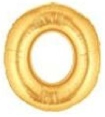 O harfi Sarı Altın Gold folyo harf balon 40 inch 100 cm