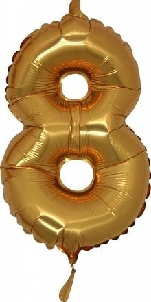 Sekiz rakam altın gold folyo İthal kaliteli 14 inc 38 cm folyo balon