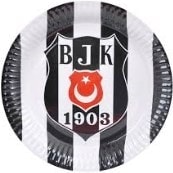 Taraftar tabak beikta bjk parti malzemesi 8 adet