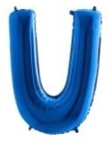 U harfi Sarı Altın Gold folyo harf balon 40 inch 100 cm