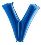 V harfi Sarı Altın Gold folyo harf balon 40 inch 100 cm