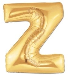 Z harfi Sarı Altın Gold folyo harf balon 40 inch 100 cm