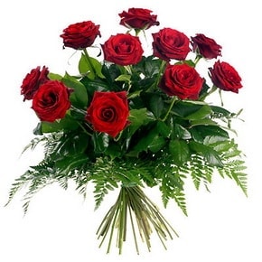 Ankara �i�ek sipari�i g�nderme 10 adet k�rm�z� g�lden buket